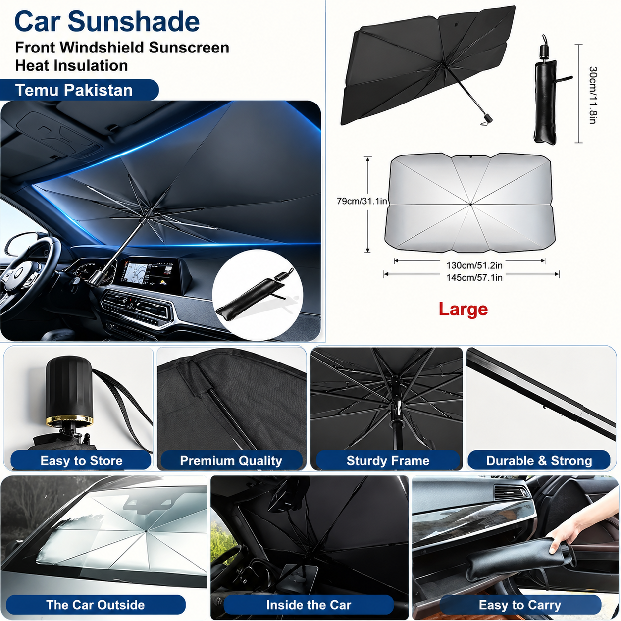 car windshield sunshade/umbrella
